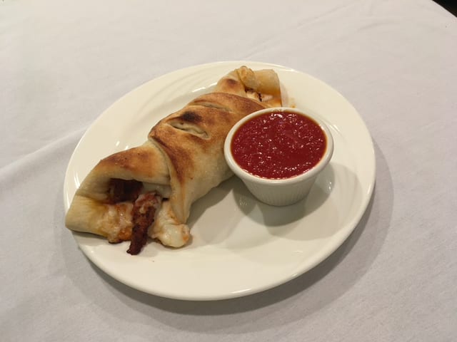 Eggplant Parmigiana Roll.
